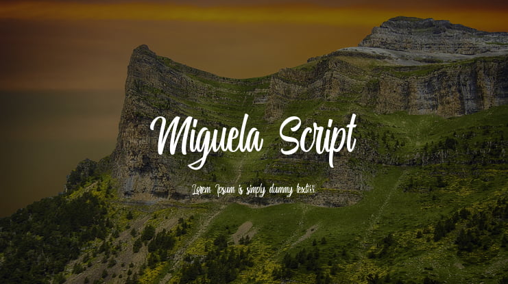 Miguela Script Font