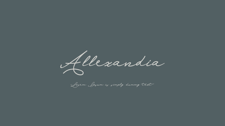 Allexandia Font