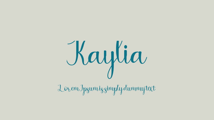 Kaylia Font