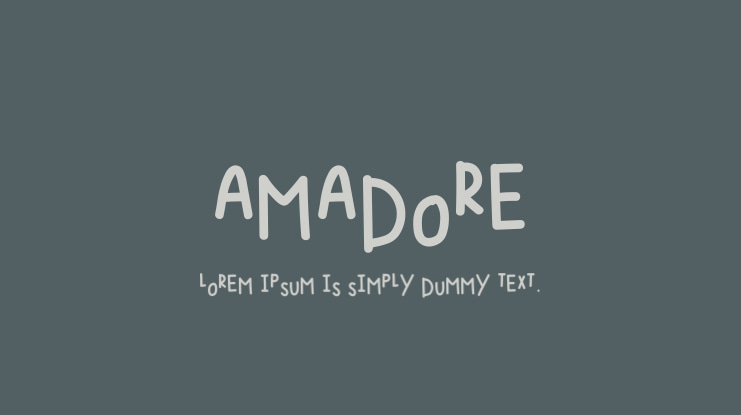 AMADORE Font