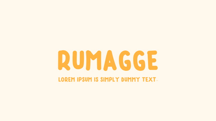 RUMAGGE Font