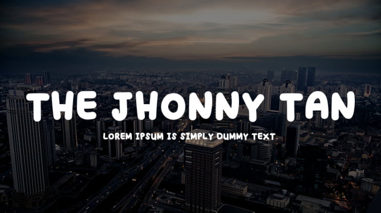 THE JHONNY TAN Font