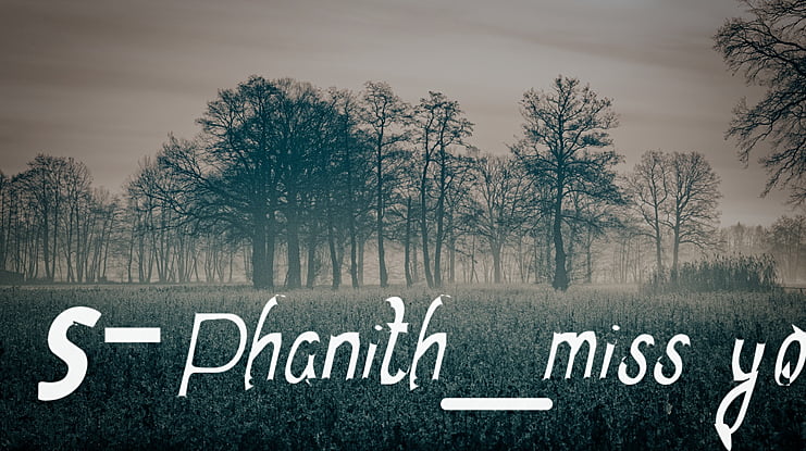 S-Phanith_miss you Font