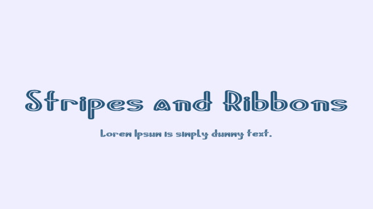 Stripes and Ribbons Font Family