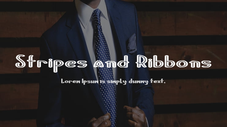 Stripes and Ribbons Font Family