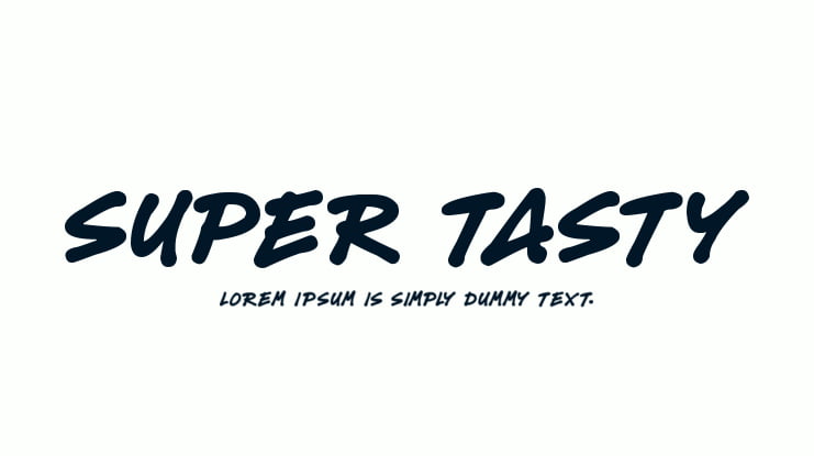 Super Tasty Font Family