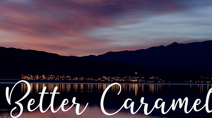 Better Caramel Font Family