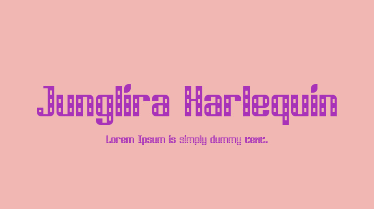 Junglira Harlequin Font Family