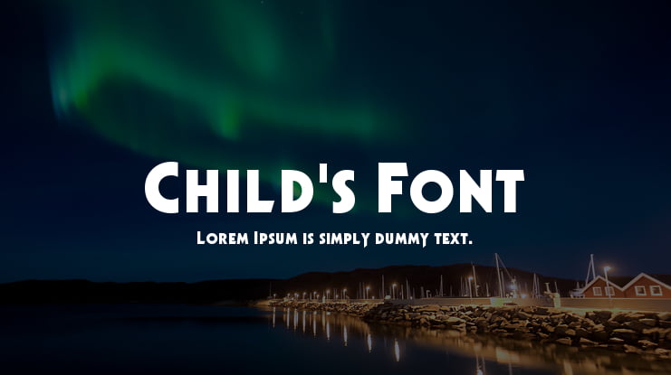 Child's Font