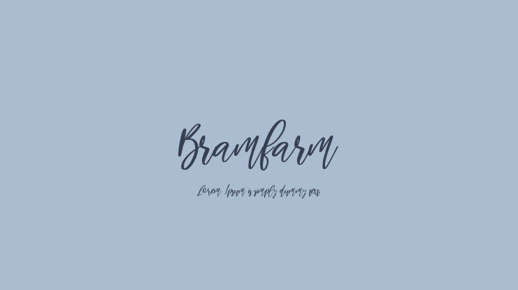 Bramfarm Font