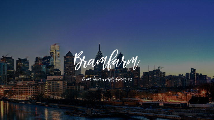 Bramfarm Font