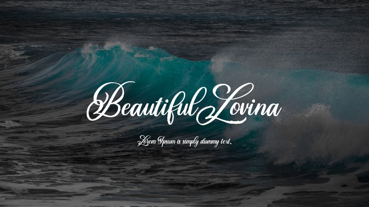 Beautiful Lovina Font