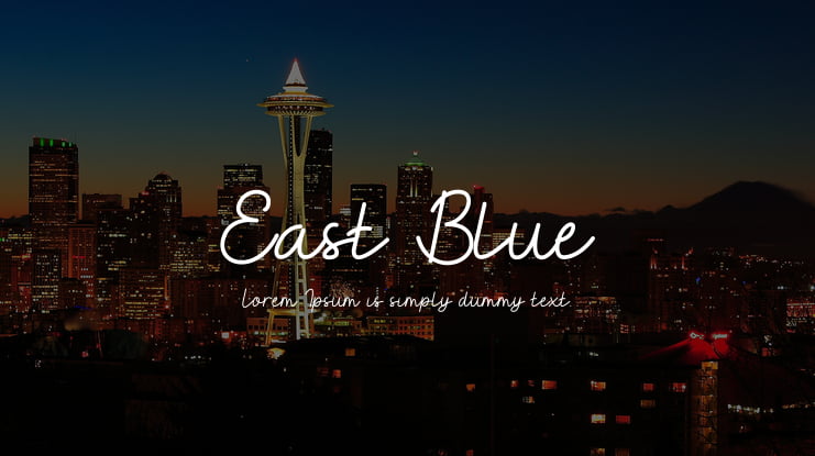 East Blue Font