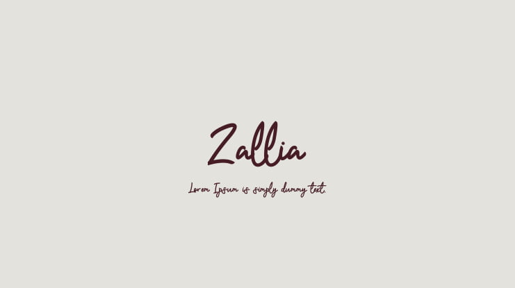 Zallia Font