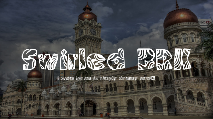 Swirled BRK Font