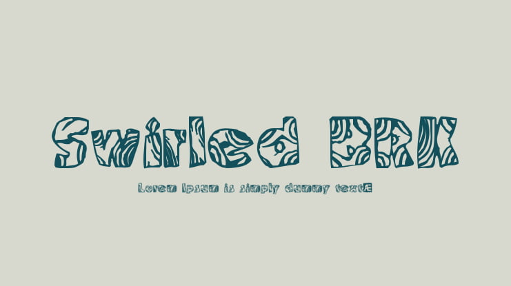 Swirled BRK Font