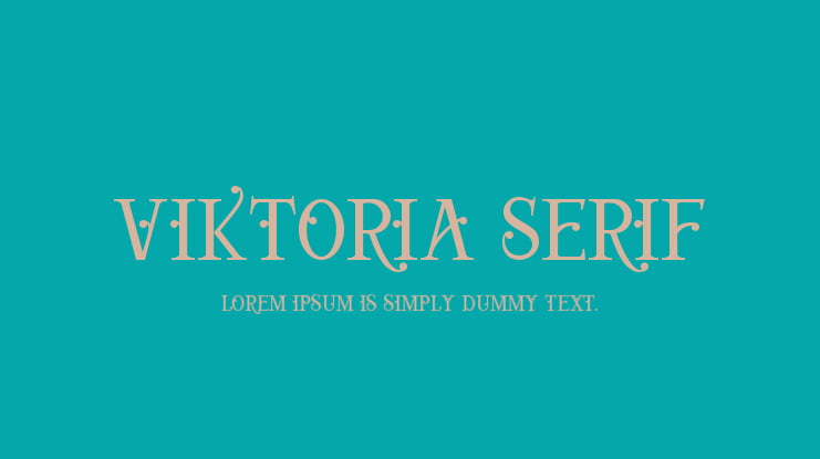 Viktoria Serif Font