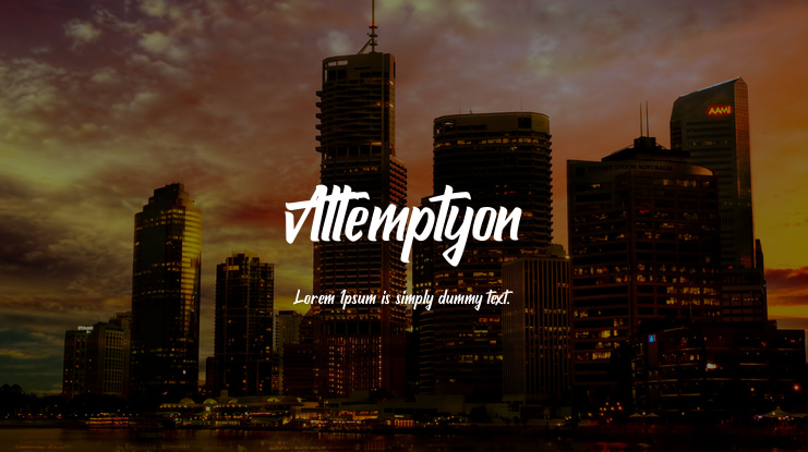 Attemptyon Font