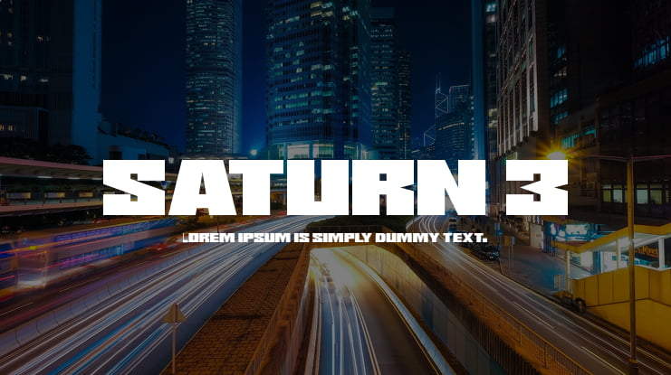 Saturn 3 Font Family