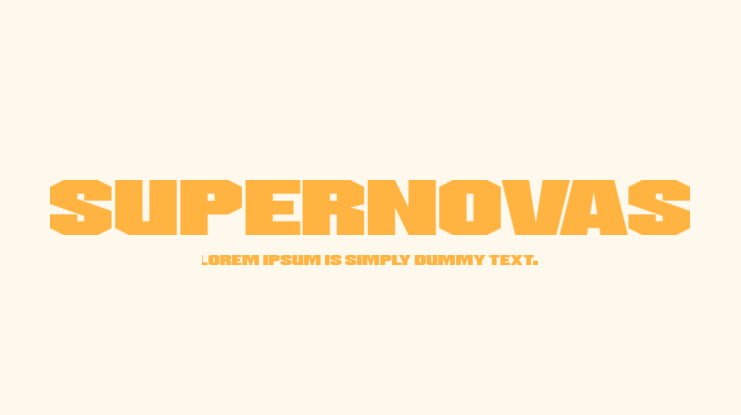 Supernovas Font Family