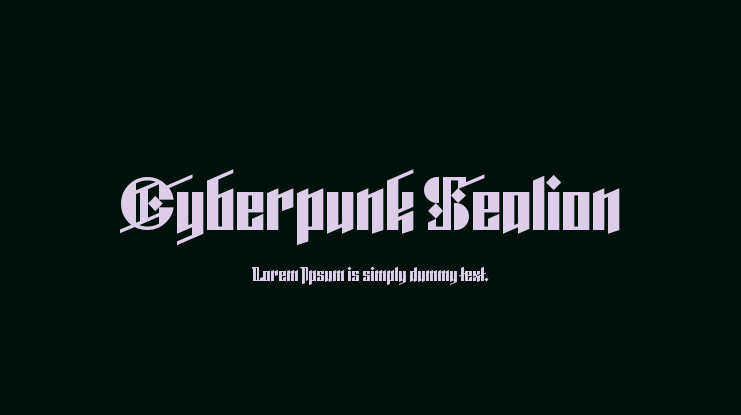 Cyberpunk Sealion Font