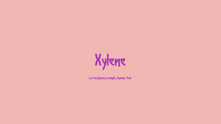 Xylene Font
