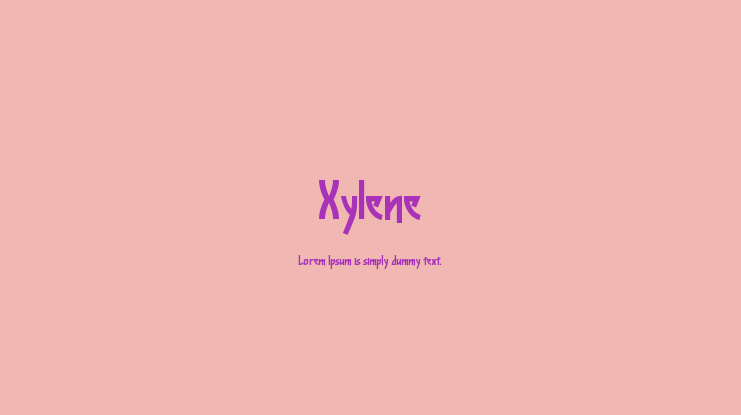 Xylene Font