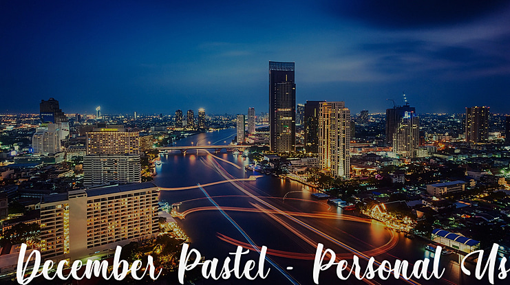 December Pastel - Personal Use Font