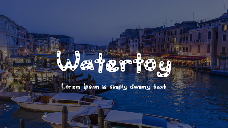 Watertoy Font