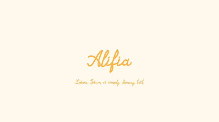 Alifia Font