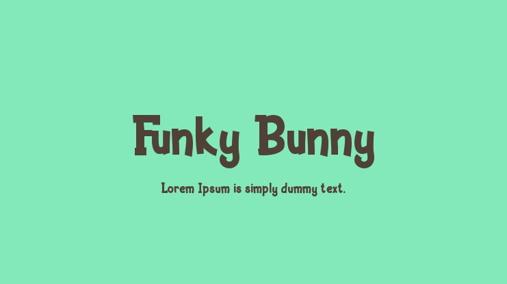 Funky Bunny Font