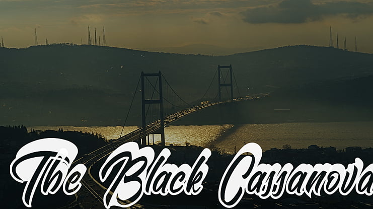 The Black Cassanova Font