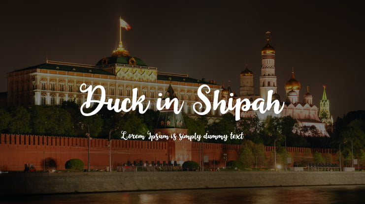 Duck in Shipah Font Family