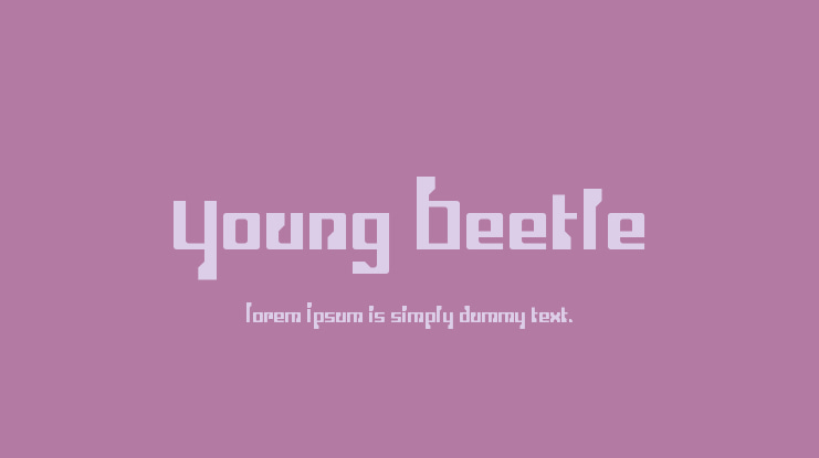 Young Beetle Font