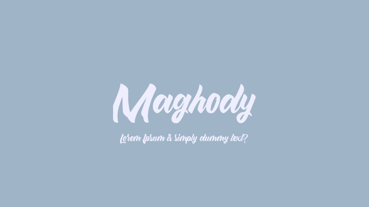 Maghody Font