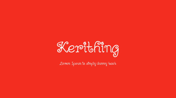 Kerithing Font