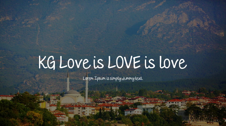 KG Love is LOVE is love Font