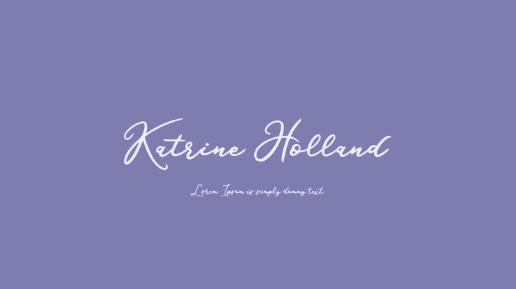 Katrine Holland Font