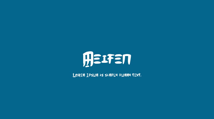 Meifen Font