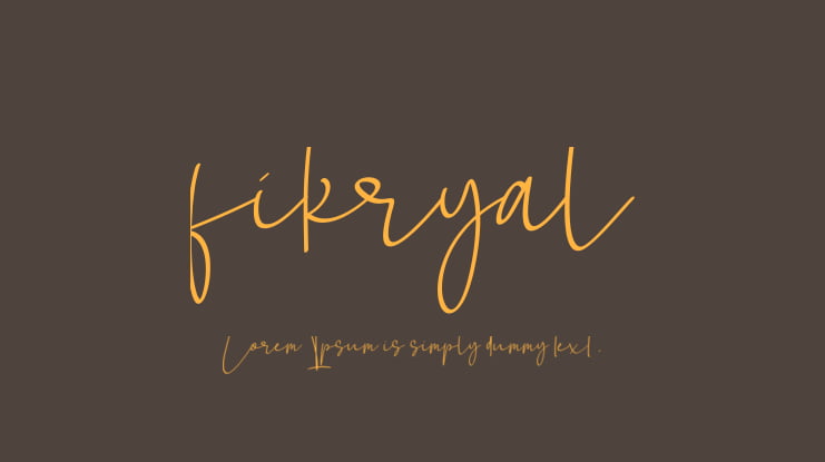 fikryal Font