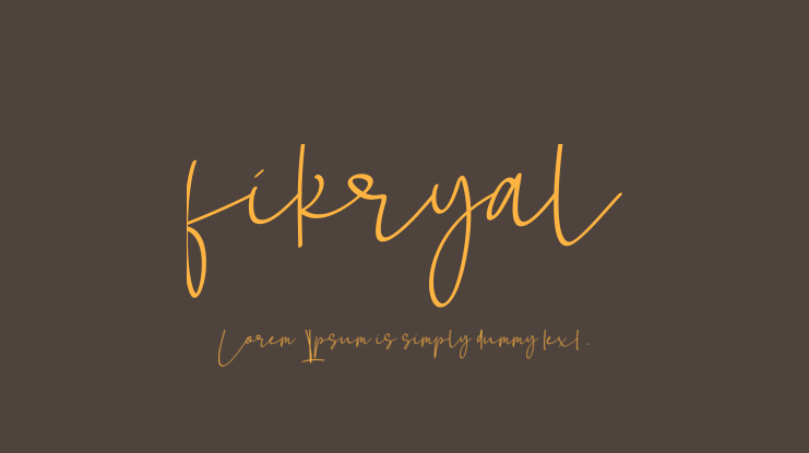 fikryal Font
