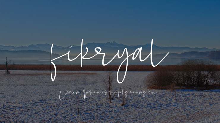 fikryal Font
