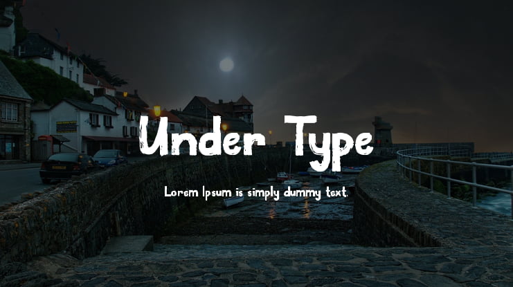 Under Type Font