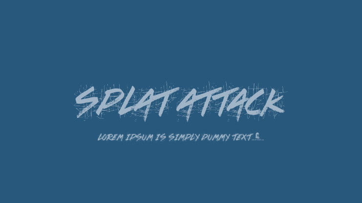 Splat Attack Font