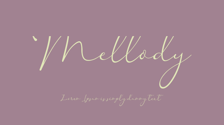 Mellody Font