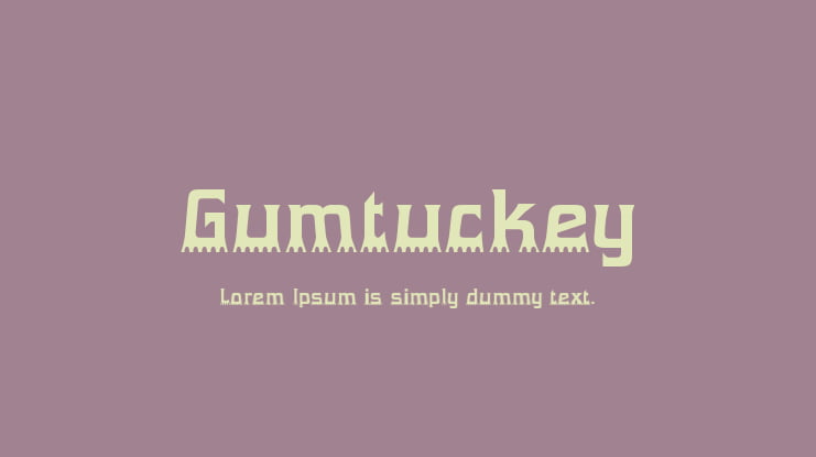 Gumtuckey Font