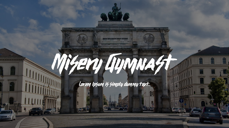 Misery Gymnast Font