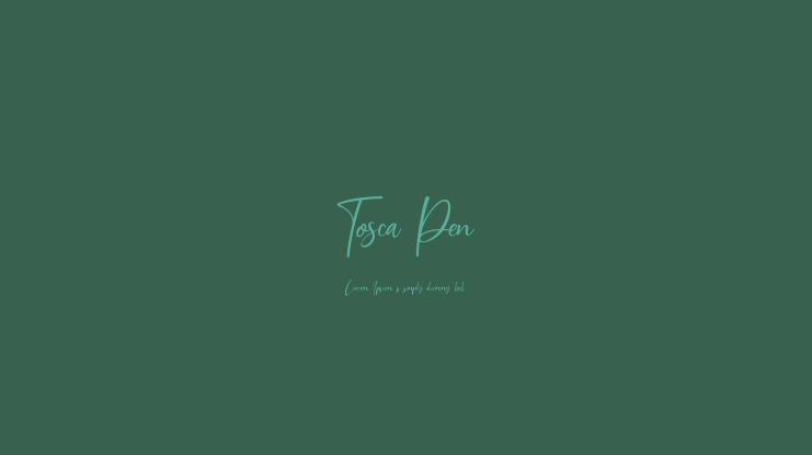 Tosca Pen Font