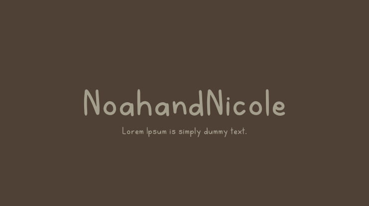 NoahandNicole Font