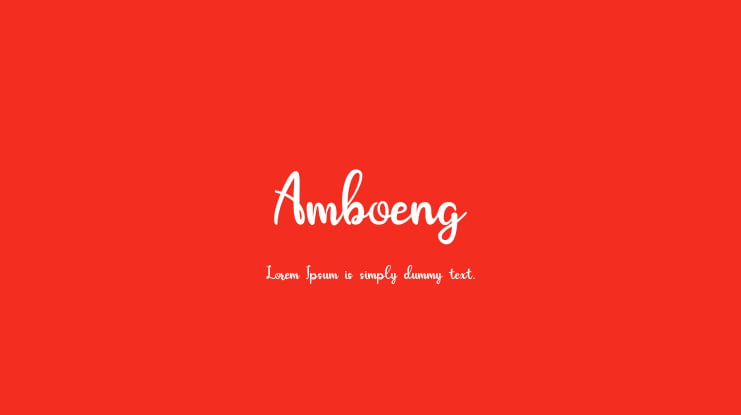 Amboeng Font
